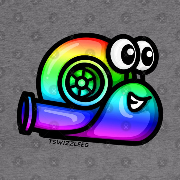 Turbo Snail (Version 1) - Rainbow by hoddynoddy